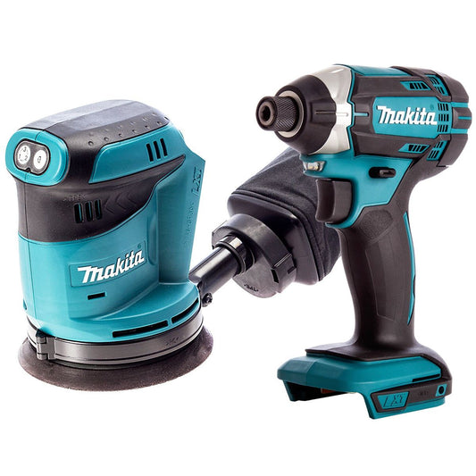 Makita 2 Piece 18V LXT Impact Driver & 125mm Orbital Sander Body Only